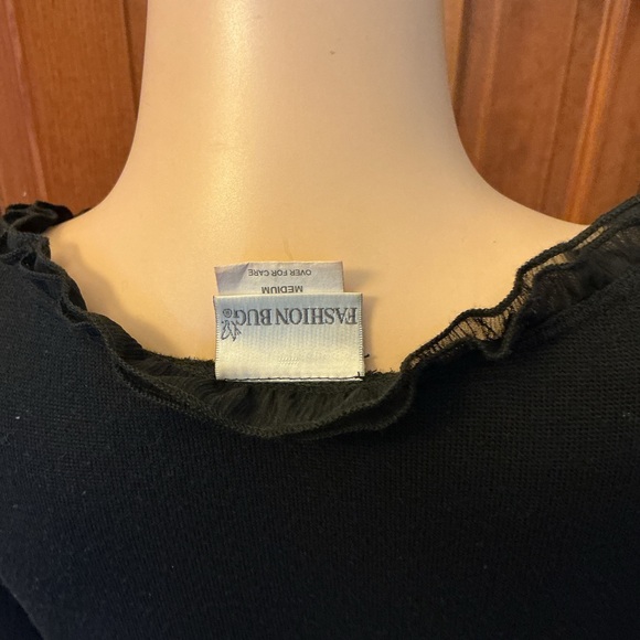 Fashion Bug Black Ruffled cardigan shrug - Picture 5 of 6